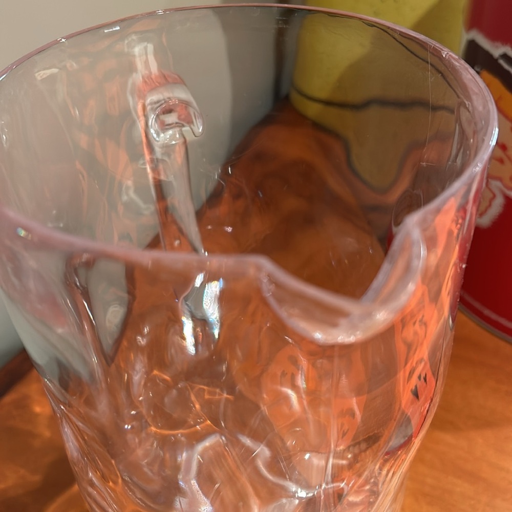 Acrylic clear pitcher from Home goods. Smoke free pet free home. 11 inch tall - Picture 4 of 6